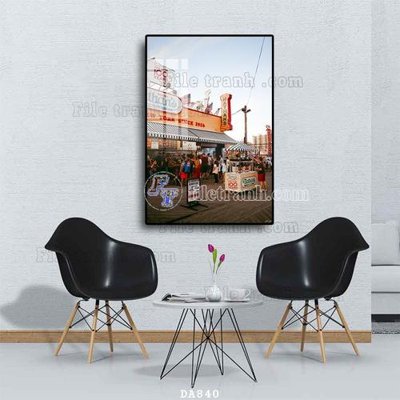 File tranh gốc File tranh phòng ăn đồ ăn nhanh DA840 (bản quyền) Filetranh.com