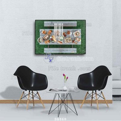 File PSD File tranh phòng ăn đồ ăn nhanh DA868 (nguyên gốc) chất lượng cao