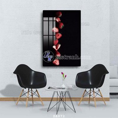 File in trần File tranh phòng ăn đồ ăn nhanh DA872 (bản gốc) phong cảnh