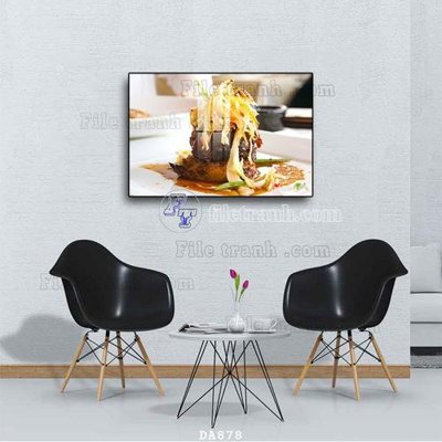 File PSD File tranh phòng ăn đồ ăn nhanh DA878 (nguyên gốc) chất lượng cao