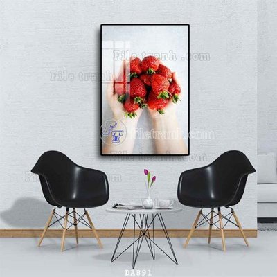 File tranh File tranh phòng ăn đồ ăn nhanh DA891 (gốc) chủ đề động vật