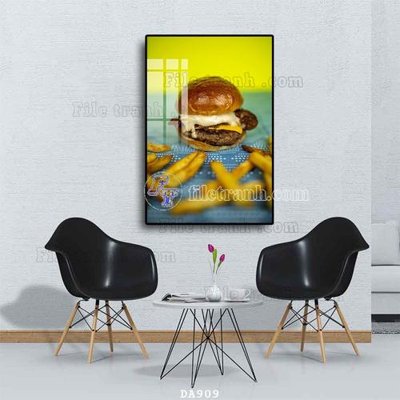 File gốc File tranh phòng ăn đồ ăn nhanh DA909 (trang trí) phòng ngủ