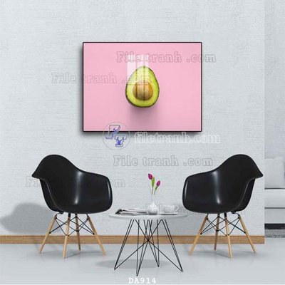 File gốc File tranh phòng ăn đồ ăn nhanh DA914 (in mica) trang trí