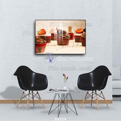 Chi tiết file ảnh File tranh phòng ăn đồ ăn nhanh DA958 sắc nét