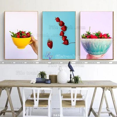 File gốc File tranh phòng ăn đồ ăn nhanh DA966 (chuẩn màu) cho in offset