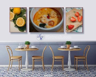 File PSD File tranh phòng ăn đồ ăn nhanh DA988 (bản gốc) dễ dàng edit