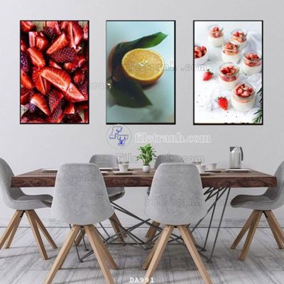 File gốc File tranh phòng ăn đồ ăn nhanh DA991 (in ấn) màu sắc trung thực
