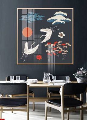 File tranh File gốc in bộ tranh decor treo tường đẹp hoa 5d DC1038 (file gốc) chủ đề phong thủy