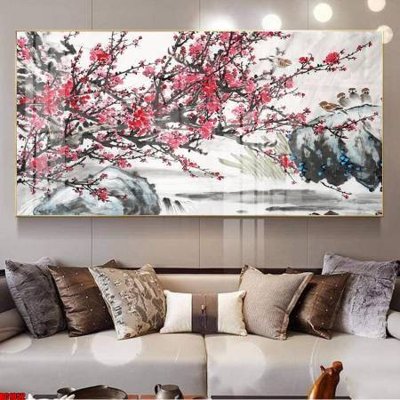 File gốc File gốc in bộ tranh decor treo tường đẹp hoa 5d DC1052 (in lụa) tranh phong thủy