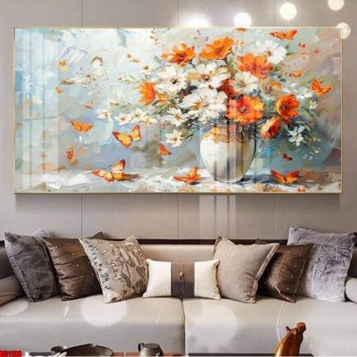 File tranh File gốc in bộ tranh decor treo tường đẹp hoa 5d DC1108 (gốc) chủ đề thành phố