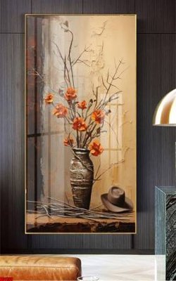 File tranh File gốc in bộ tranh decor treo tường đẹp hoa 5d DC1158 (gốc) in backlit film