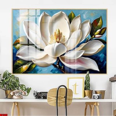 File gốc File gốc in bộ tranh decor treo tường đẹp hoa 5d DC1309 (in tráng gương) hiện đại