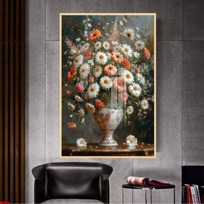 File gốc File gốc in bộ tranh decor treo tường đẹp hoa 5d DC1331 (bản quyền) cho in ấn