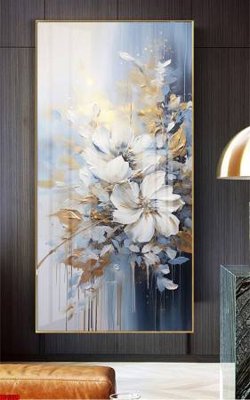 File in trần File gốc in bộ tranh decor treo tường đẹp hoa 5d DC1339 (file gốc) hoa văn 3D