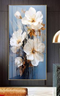 File tranh File gốc in bộ tranh decor treo tường đẹp hoa 5d DC1341 (gốc) in film