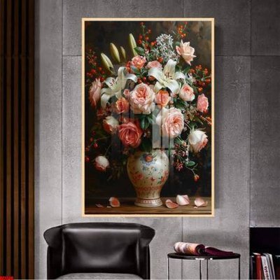 Tải file File gốc in bộ tranh decor treo tường đẹp hoa 5d DC1349 (gốc) in ấn chất lượng