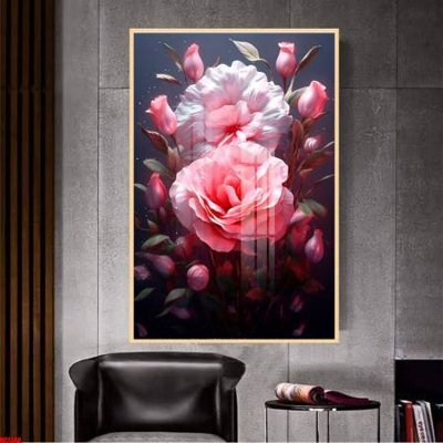 File PSD File gốc in bộ tranh decor treo tường đẹp hoa 5d DC1384 (nguyên gốc) chất lượng cao