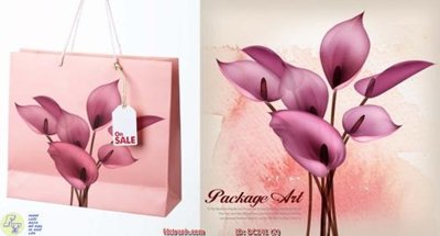 Ảnh gốc file in lụa Tranh hoa tím DC141 chi tiết