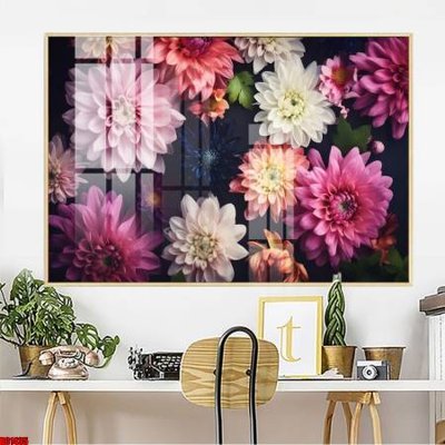 File gốc File gốc in bộ tranh decor treo tường đẹp hoa 5d DC1435 (phong cách) cổ điển