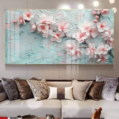 File tranh in trần 3D File gốc in bộ tranh decor treo tường đẹp hoa 5d DC1449 (ảnh gốc)