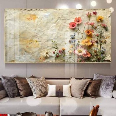 File gốc File gốc in bộ tranh decor treo tường đẹp hoa 5d DC1483 (in tráng gương) nghệ thuật