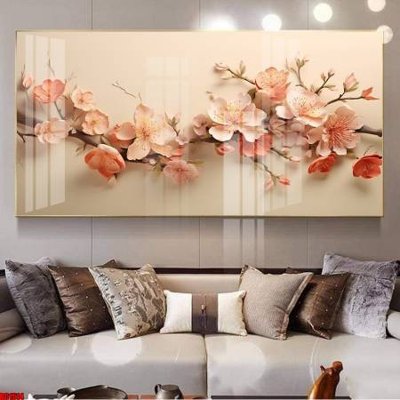 Tải file gốc in lụa File gốc in bộ tranh decor treo tường đẹp hoa 5d DC1514 siêu nét