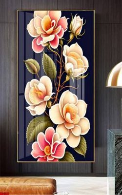 File in ấn File gốc in bộ tranh decor treo tường đẹp hoa 5d DC1518 (bản gốc) chất lượng cao