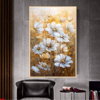 Ảnh gốc File gốc in bộ tranh decor treo tường đẹp hoa 5d DC1551 (nét căng) in mica