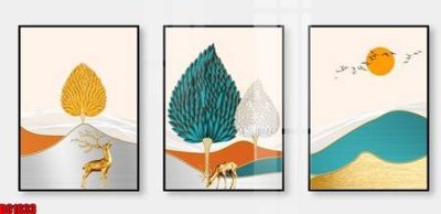 Tải về file gốc File gốc in bộ tranh decor treo tường đẹp hoa 5d DC1633 (chuẩn in ấn)