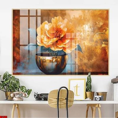 File gốc File gốc in bộ tranh decor treo tường đẹp hoa 5d DC1703 (in 3D) nghệ thuật