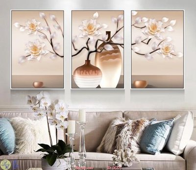 File tranh gốc Tranh bình hoa DC171 (bản quyền) file PSD