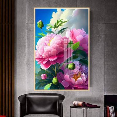 File tranh gốc File gốc in bộ tranh decor treo tường đẹp hoa 5d DC1849 (sắc nét từng chi tiết)