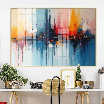 Ảnh gốc File gốc in bộ tranh decor treo tường đẹp hoa 5d DC1855 (độ nét cao) in tráng gương