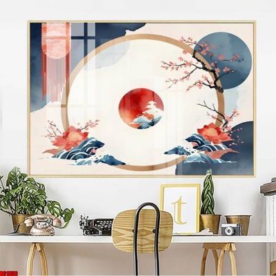 Ảnh gốc File gốc in bộ tranh decor treo tường đẹp hoa 5d DC1856 (độ nét cao) in tráng gương