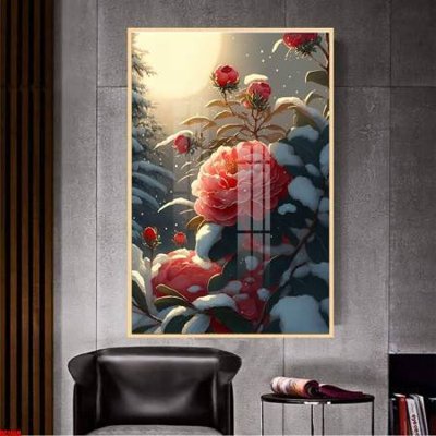 File tranh File gốc in bộ tranh decor treo tường đẹp hoa 5d DC1869 (gốc) in film