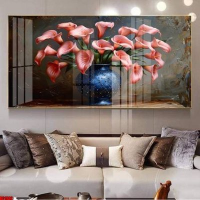 File gốc File gốc in bộ tranh decor treo tường đẹp hoa 5d DC1902 (in ấn) màu sắc trung thực