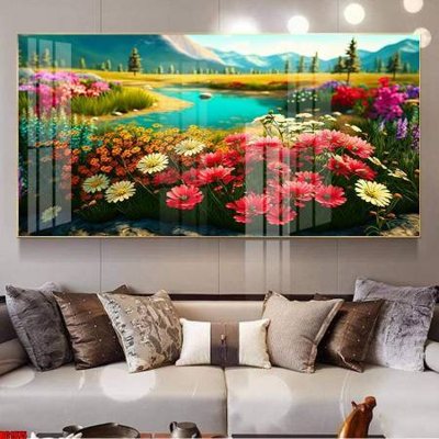 File tranh trang trí File gốc in bộ tranh decor treo tường đẹp hoa 5d DC1975 (file gốc)