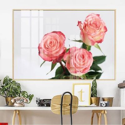 File tranh gốc File gốc in bộ tranh decor treo tường đẹp hoa 5d DC2001 chủ đề hiện đại