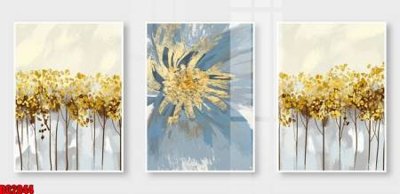 Mua file gốc File gốc in bộ tranh decor treo tường đẹp hoa 5d DC2044 (PSD) tại Filetranh.com