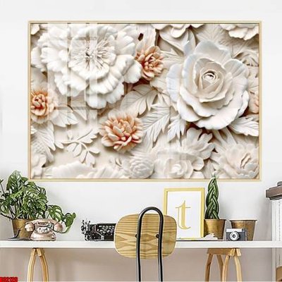 Download file gốc File gốc in bộ tranh decor treo tường đẹp hoa 5d DC2126 (in mica) trang trí