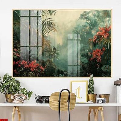 File ảnh File gốc in bộ tranh decor treo tường đẹp hoa 5d DC2160 (gốc) in standee