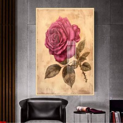 Download file gốc File gốc in bộ tranh decor treo tường đẹp hoa 5d DC2240 (in lụa) tranh 3D