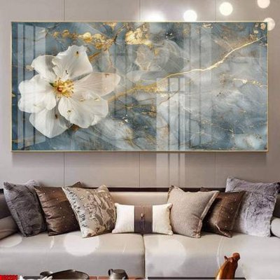 Download file gốc File gốc in bộ tranh decor treo tường đẹp hoa 5d DC2291 (in lụa) hoa lá