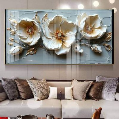 Tải về hình ảnh gốc File gốc in bộ tranh decor treo tường đẹp hoa 5d DC2293 sắc nét