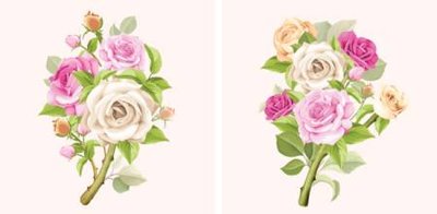 File gốc File gốc in bộ tranh decor treo tường đẹp hoa 5d DC2503 (in lụa) họa tiết 3D