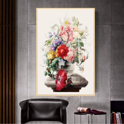 File in ấn File gốc in bộ tranh decor treo tường đẹp hoa 5d DC2523 chuyên nghiệp