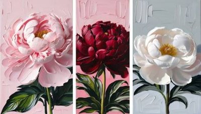 File in ấn File gốc in bộ tranh decor treo tường đẹp hoa 5d DC2671 chuyên nghiệp