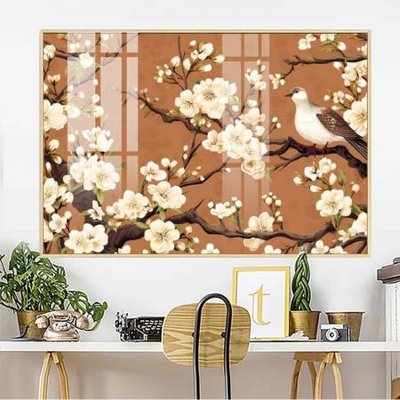 File tranh File gốc in bộ tranh decor treo tường đẹp hoa 5d DC2673 (gốc) in vải canvas