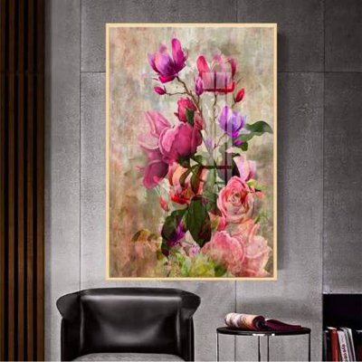 File gốc File gốc in bộ tranh decor treo tường đẹp hoa 5d DC2687 (PNG) chất lượng cao