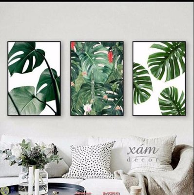 File gốc Tranh lá nhiệt đới DC276 (PNG) chất lượng cao